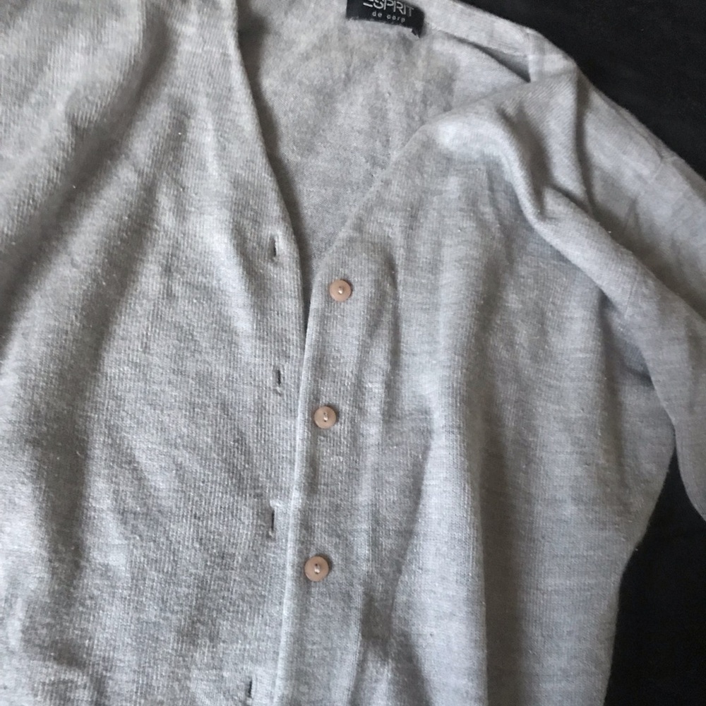 Grey cardigan